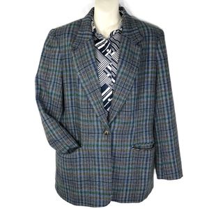 Vintage NEIMAN MARCUS 100% Wool Blazer Women Sz 12